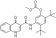 CAS # 1246213-45-5, Carbonic acid 5-[[(1,4-dihydro-4-oxo-3-quinolinyl)carbonyl]amino]-2,4-bis(1,1-dimethylethyl)phenyl methyl ester