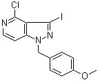 structure of CAS# 1246349-97-2, 4-氯-3-碘-1-[(4-甲氧基苯基)甲基]-1H-吡唑并[4,3-c]吡啶