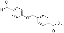 structure of CAS# 124663-30-5, Methyl 4-[(4-formylphenoxy)methyl]benzoate