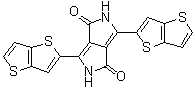 structure of CAS# 1246679-11-7, 2,5-二氢-3,6-二噻吩并[3,2-b]噻吩-2-基吡咯并[3,4-c]吡咯-1,4-二酮