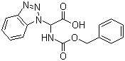 structure of CAS# 124676-19-3, (苯并三唑-1-基)(苄氧羰基氨基)乙酸