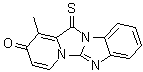 CAS # 1246819-06-6, 1-Methyl-12-thioxobenzo[4',5']imidazo[2',1':2,3]imidazo[1,5-a]pyridin-2(12H)-one
