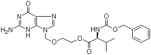 structure of CAS# 124832-31-1, Cbz-Valaciclovir
