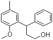 structure of CAS# 124936-75-0, 3-(2-Methoxy-5-methylphenyl)-3-phenylpropanol