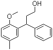 structure of CAS# 124937-73-1, 3-(2-甲氧基-5-甲基苯基)-3-苯基-1-丙醇