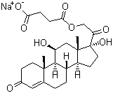 CAS # 125-04-2, Hydrocortisone sodium succinate, 11b,17a,21-Trihydroxy-4-pregnene-3,20-dione 21-hemisuccinate sodium salt