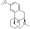 Dextromethorphan molecular structure (CAS 125-71-3)