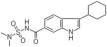 CAS # 1251033-29-0, 3-Cyclohexyl-N-[(dimethylamino)sulfonyl]-1H-indole-6-carboxamide