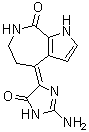 CAS # 125118-55-0, 4-(2-Amino-1,5-dihydro-5-oxo-4H-imidazol-4-ylidene)-4,5,6,7-tetrahydro-pyrrolo[2,3-c]azepin-8(1H)-one, NSC 607174