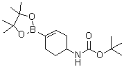 CAS # 1251732-64-5, tert-Butyl [4-(4,4,5,5-tetramethyl-1,3,2-dioxaborolan-2-yl)cyclohex-3-enyl]carbamate