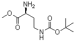 CAS # 125279-44-9, (2S)-2-Amino-4-[(tert-butoxycarbonyl)amino]butanoic acid methyl ester