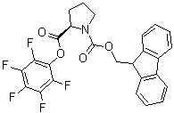 structure of CAS# 125281-38-1, (R)-1,2-吡咯烷二甲酸 1-芴甲基 2-(五氟苯基)酯