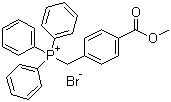 structure of CAS# 1253-46-9, (4-Methoxycarbonylbenzyl)triphenylphosphonium bromide