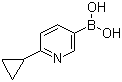 structure of CAS# 1253055-87-6, 6-Cyclopropylpyridine-3-boronic acid