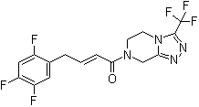 structure of CAS# 1253056-18-6, (2E)-1-[5,6-二氢-3-(三氟甲基)-1,2,4-三唑并[4,3-a]吡嗪-7(8H)-基]-4-(2,4,5-三氟苯基)-2-丁烯-1-酮