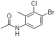 structure of CAS# 125328-80-5, N-(4-溴-3-氯-2-甲基苯基)乙酰胺