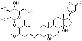 CAS # 1253421-94-1, (3beta,5beta)-3-[(2,6-Dideoxy-4-O-beta-D-glucopyranosyl-3-O-methyl-beta-D-xylo-hexopyranosyl)oxy]-5,14-dihydroxy-card-20(22)-enolide
