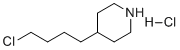 CAS # 1253789-33-1, Tirofiban Impurity 15, 4-(4-Chlorobutyl)piperidine hydrochloride