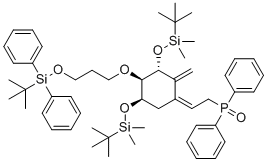 structure of CAS# 1254276-84-0, (Z)-[2-{(3R,4R,5R)-3,5-bis(tert-butyldimethylsilanyloxy)-2-methylene-4-(3-(tert-butyldiphenylsilanyloxy)propoxy)cyclohexylidene}ethyl]diphenylphosphine oxide