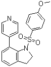 CAS # 1254363-89-7, 1-(4-Methoxyphenylsulfonyl)-7-(pyridin-4-yl)-2,3-dihydro-1H-indole, MPT 0B098