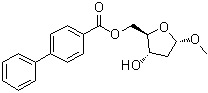 CAS # 125611-96-3, Methyl 2-deoxy-alpha-D-erythro-pentofuranoside 5-[1,1'-biphenyl]-4-carboxylate