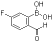 structure of CAS# 1256355-30-2, 5-氟-2-甲酰基苯硼酸