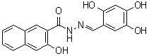 structure of CAS# 1256493-34-1, 3-Hydroxy-2-naphthalenecarboxylic acid 2-[(2,4,5-trihydroxyphenyl)methylene]hydrazide