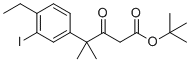 CAS 登录号：1256584-74-3, 4-乙基-3-碘-gamma,gamma-二甲基-beta-氧代苯丁酸叔丁酯