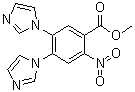structure of CAS# 1256633-33-6, 4,5-二(1H-咪唑-1-基)-2-硝基苯甲酸甲酯
