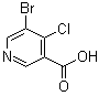 structure of CAS# 1256790-85-8, 5-溴-4-氯-3-吡啶羧酸