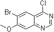 structure of CAS# 1256955-27-7, 6-溴-4-氯-7-甲氧基喹唑啉