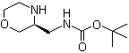 structure of CAS# 1257850-88-6, N-[(3S)-3-吗啉基甲基]氨基甲酸叔丁酯