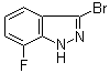 structure of CAS# 1257853-72-7, 3-溴-7-氟-1H-吲唑