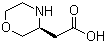 structure of CAS# 1257856-13-5, (3S)-3-吗啉乙酸