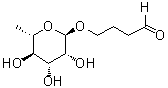 structure of CAS# 1258196-96-1, 4-[(6-脱氧-alpha-L-甘露糖基)氧基]丁醛