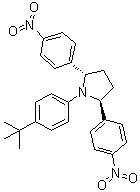 CAS # 1258232-92-6, (2S,5S)-1-(4-tert-Butylphenyl)-2,5-bis(4-nitrophenyl)pyrrolidine, (2S,5S)-1-[4-(1,1-Dimethylethyl)phenyl]-2,5-bis(4-nitrophenyl)pyrrolidine