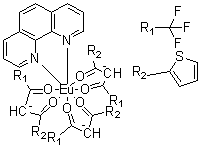 CAS # 1258288-04-8, (1,10-Phenanthroline)tris[4,4,4-trifluoro-1-(2-thienyl)-1,3-butanedionato]europium