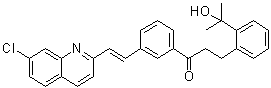 CAS 登录号：1258428-71-5, 1-[3-[(1E)-2-(7-氯-2-喹啉基)乙烯基]苯基]-3-[2-(1-羟基-1-甲基乙基)苯基]-1-丙酮