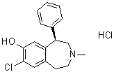 structure of CAS# 125941-87-9, (R)-8-氯-2,3,4,5-四氢-3-甲基-5-苯基-1H-3-苯并氮杂卓-7-醇盐酸盐