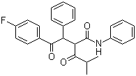 CAS 登录号：125971-58-6, 2-[2-(4-氟苯基)-2-氧代-1-苯基乙基]-4-甲基-3-氧代-N-苯基戊酰胺