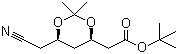 structure of CAS# 125971-94-0, (4R-cis)-6-氰甲基-2,2-二甲基-1,3-二氧六环-4-乙酸叔丁酯