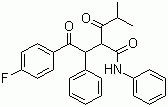 CAS # 125971-96-2, 4-Fluoro-alpha-(2-methyl-1-oxopropyl)-gamma-oxo-N,beta-diphenylbenzene butaneamide, 2-[2-(4-Fluorophenyl)-2-oxo-1-phenylethyl]-4-methyl-3-oxopentanoic acid phenylamide