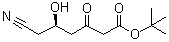 structure of CAS# 125988-01-4, (R)-6-氰基-5-羟基-3-氧代己酸叔丁酯