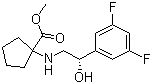 CAS 登录号：1260403-59-5, 1-[[(2S)-2-(3,5-二氟苯基)-2-羟基乙基]氨基]环戊烷羧酸甲酯