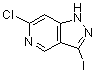 structure of CAS# 1260672-72-7, 6-氯-3-碘-1H-吡唑并[4,3-c]吡啶
