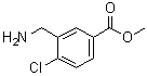 CAS # 1260786-76-2, 3-(Aminomethyl)-4-chlorobenzoic acid methyl ester