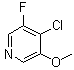 CAS # 1261473-24-8, 4-Chloro-3-fluoro-5-methoxypyridine
