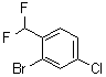 structure of CAS# 1261476-50-9, 2-溴-4-氯-1-(二氟甲基)苯
