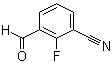 structure of CAS# 1261823-31-7, 2-氟-3-甲酰基苯甲腈