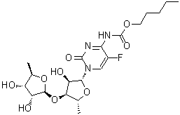 CAS 登录号：1262133-64-1, 5'-脱氧-3'-O-(5-脱氧-beta-D-呋喃核糖基)-5-氟-N-[(戊氧基)羰基]胞苷